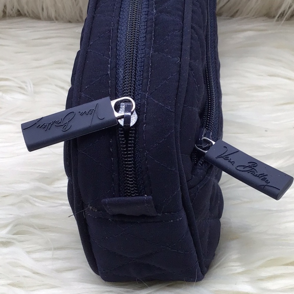 Vera Bradley Quilted Navy Blue Medication Bag - Picture 3 of 5